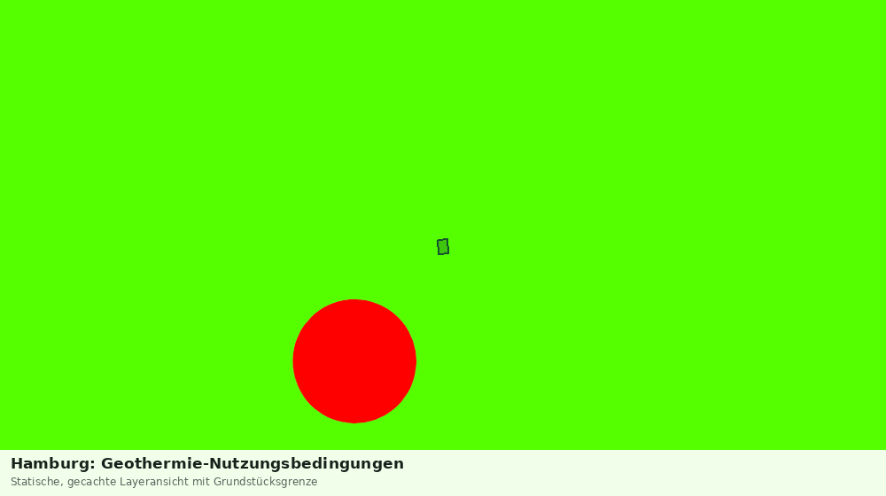 Statische Kartenansicht: Hamburg: Geothermie-Nutzungsbedingungen