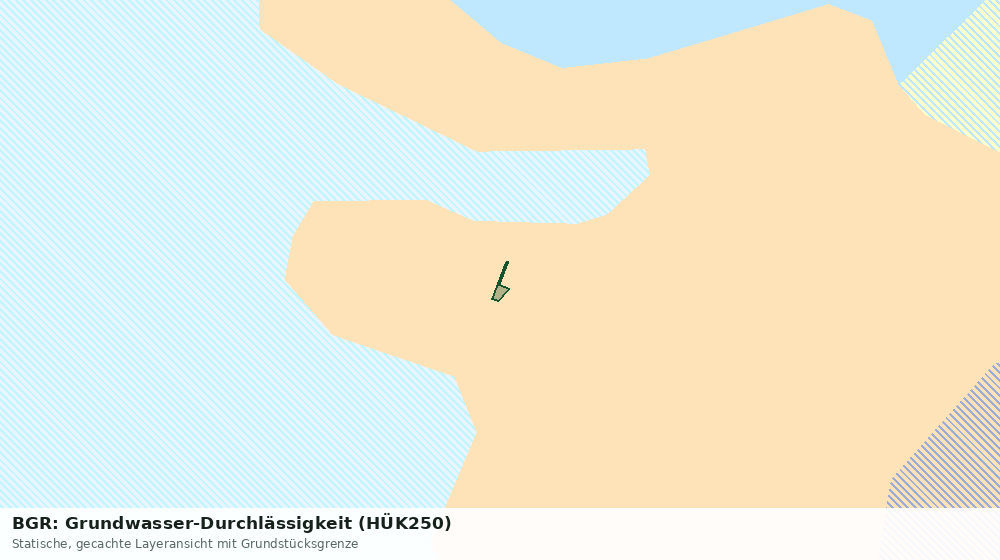 Statische Kartenansicht: BGR: Grundwasser-Durchlässigkeit (HÜK250)