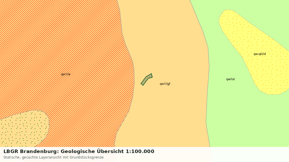 Statische Kartenansicht: LBGR Brandenburg: Geologische Übersicht 1:100.000