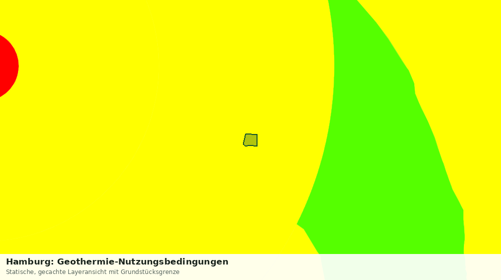 Statische Kartenansicht: Hamburg: Geothermie-Nutzungsbedingungen