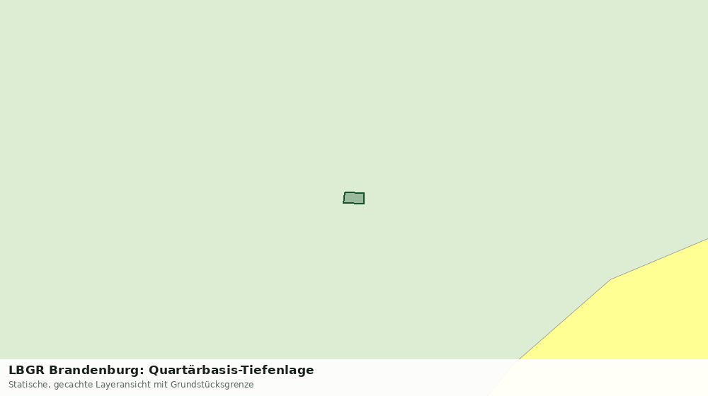 Statische Kartenansicht: LBGR Brandenburg: Quartärbasis-Tiefenlage