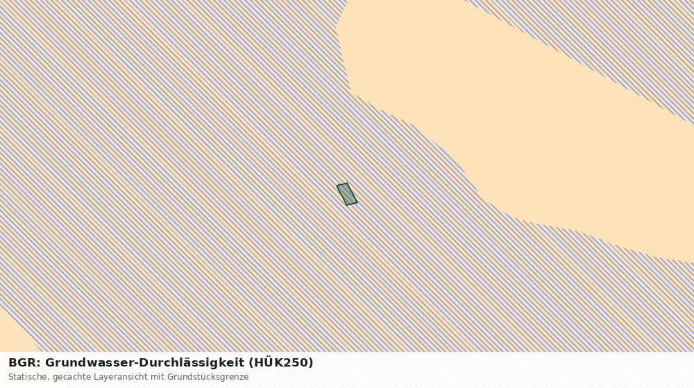 Statische Kartenansicht: BGR: Grundwasser-Durchlässigkeit (HÜK250)