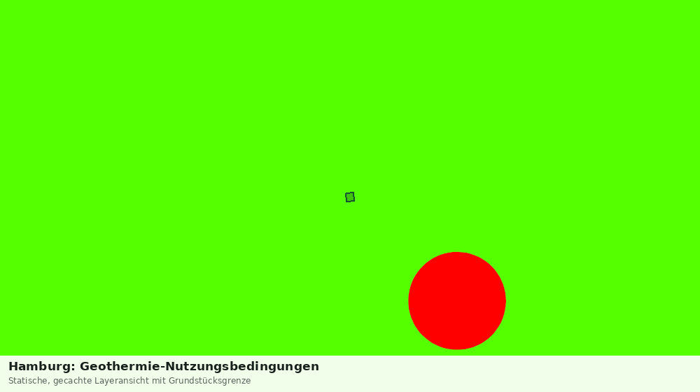 Statische Kartenansicht: Hamburg: Geothermie-Nutzungsbedingungen