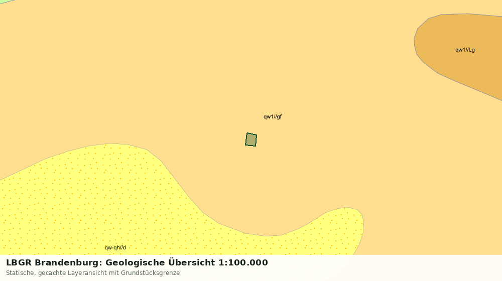 Statische Kartenansicht: LBGR Brandenburg: Geologische Übersicht 1:100.000