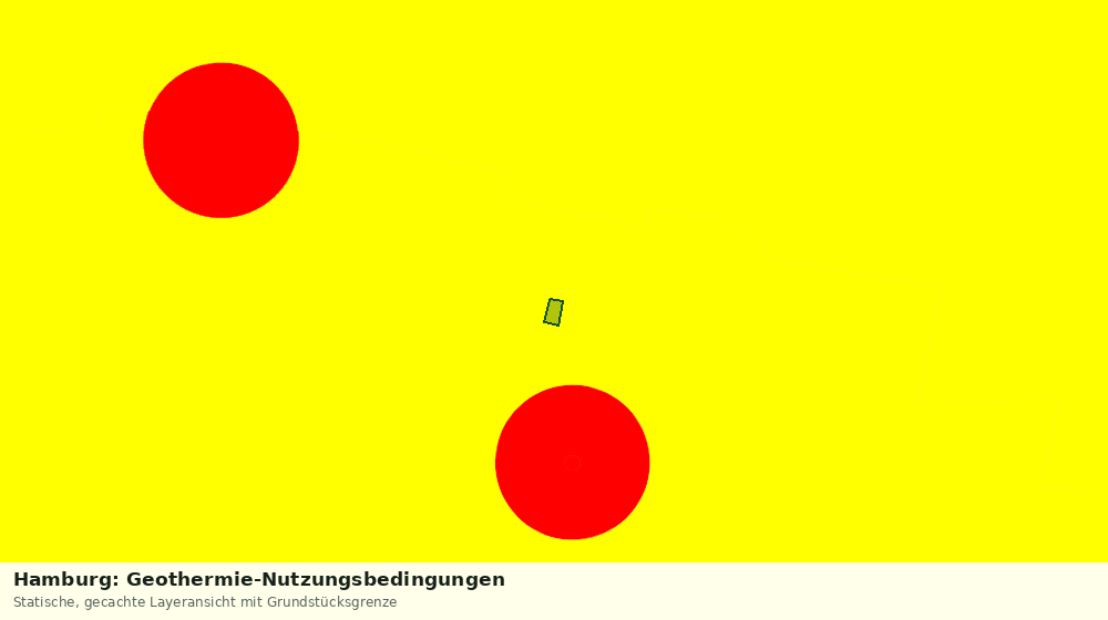 Statische Kartenansicht: Hamburg: Geothermie-Nutzungsbedingungen