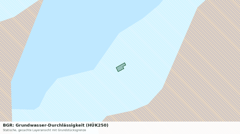 Statische Kartenansicht: BGR: Grundwasser-Durchlässigkeit (HÜK250)