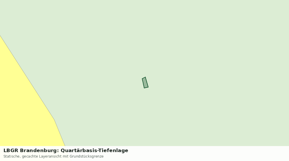 Statische Kartenansicht: LBGR Brandenburg: Quartärbasis-Tiefenlage