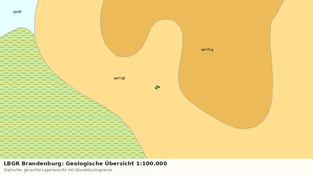 Statische Kartenansicht: LBGR Brandenburg: Geologische Übersicht 1:100.000