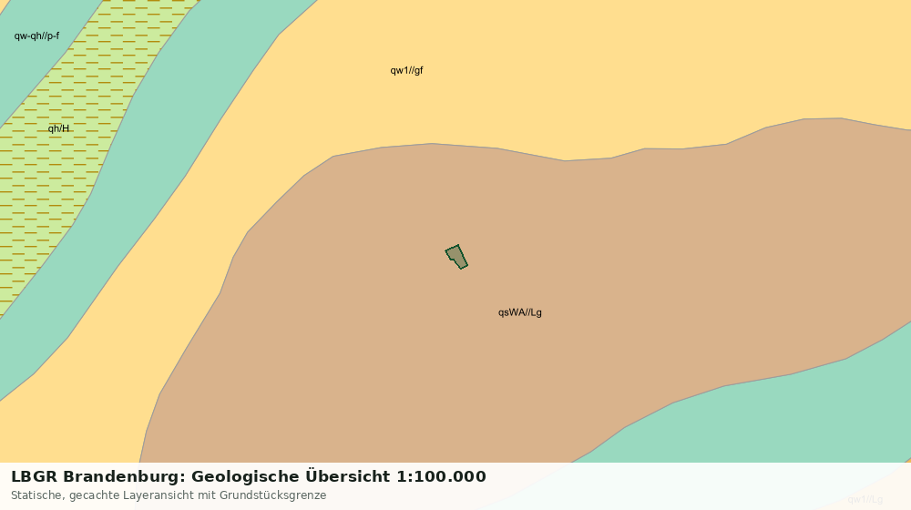 Statische Kartenansicht: LBGR Brandenburg: Geologische Übersicht 1:100.000