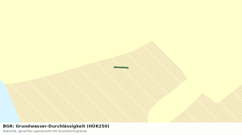 Statische Kartenansicht: BGR: Grundwasser-Durchlässigkeit (HÜK250)