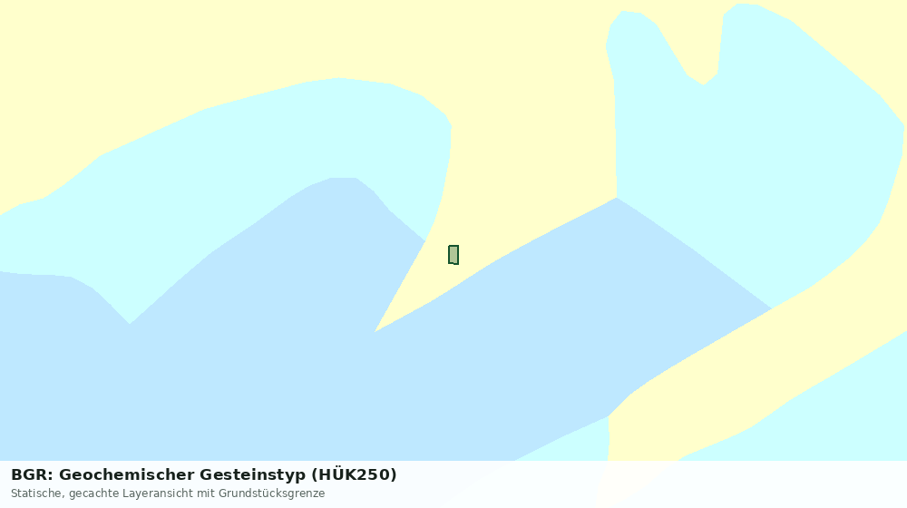 Statische Kartenansicht: BGR: Geochemischer Gesteinstyp (HÜK250)