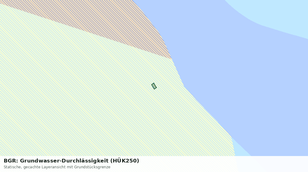 Statische Kartenansicht: BGR: Grundwasser-Durchlässigkeit (HÜK250)