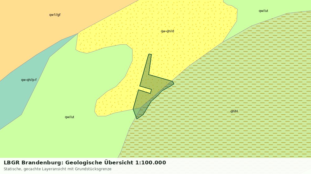 Statische Kartenansicht: LBGR Brandenburg: Geologische Übersicht 1:100.000
