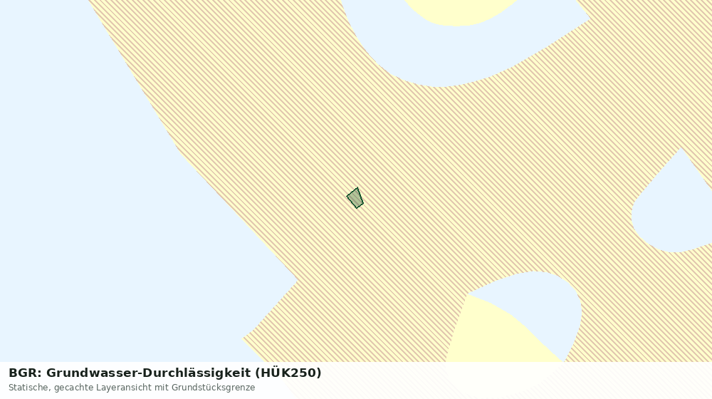 Statische Kartenansicht: BGR: Grundwasser-Durchlässigkeit (HÜK250)