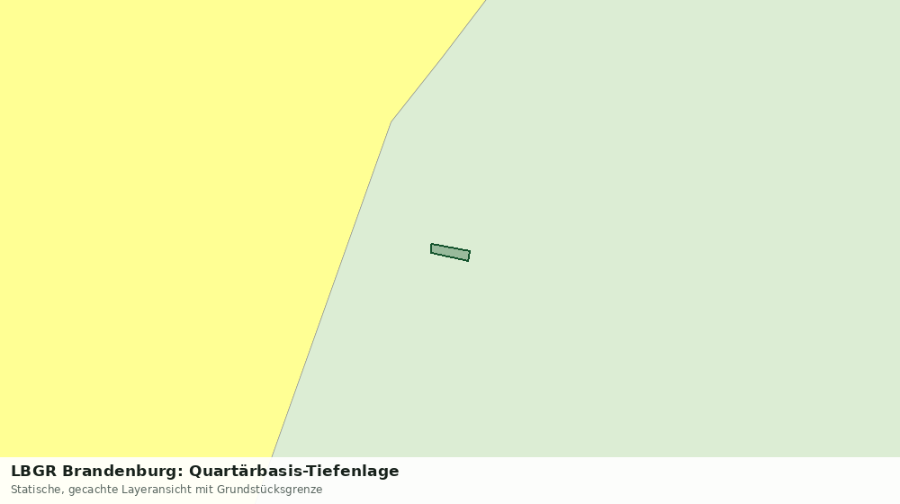 Statische Kartenansicht: LBGR Brandenburg: Quartärbasis-Tiefenlage