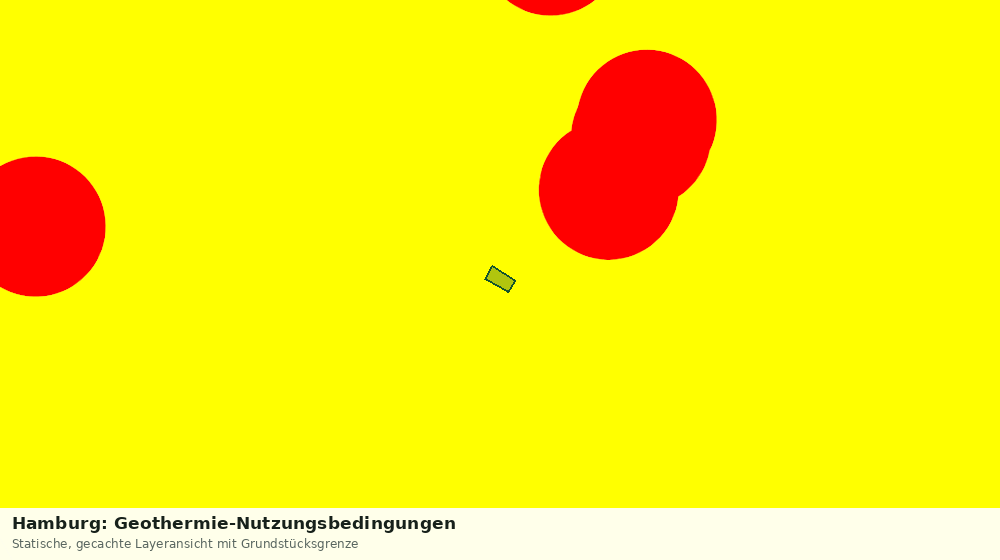 Statische Kartenansicht: Hamburg: Geothermie-Nutzungsbedingungen