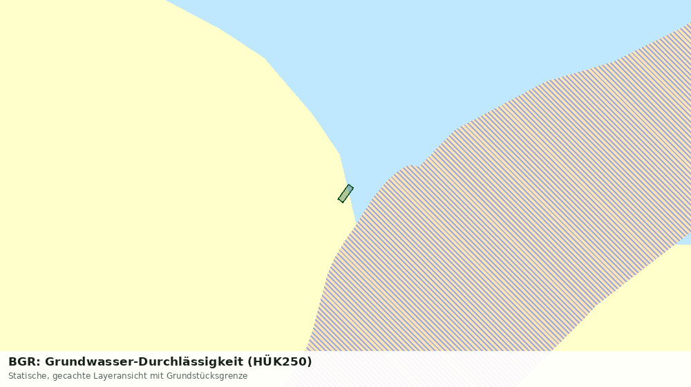 Statische Kartenansicht: BGR: Grundwasser-Durchlässigkeit (HÜK250)