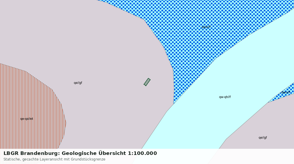 Statische Kartenansicht: LBGR Brandenburg: Geologische Übersicht 1:100.000