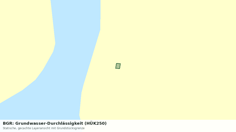 Statische Kartenansicht: BGR: Grundwasser-Durchlässigkeit (HÜK250)