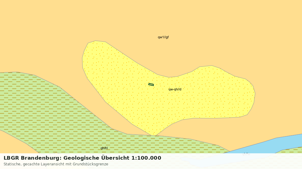Statische Kartenansicht: LBGR Brandenburg: Geologische Übersicht 1:100.000