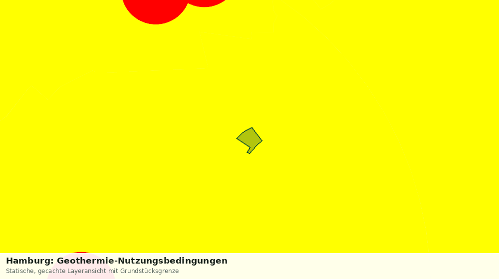 Statische Kartenansicht: Hamburg: Geothermie-Nutzungsbedingungen