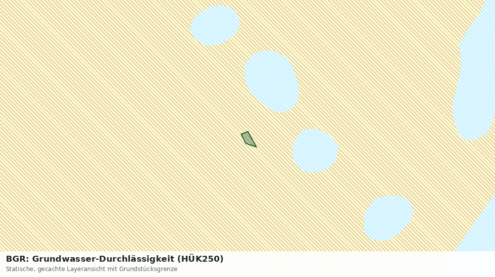 Statische Kartenansicht: BGR: Grundwasser-Durchlässigkeit (HÜK250)