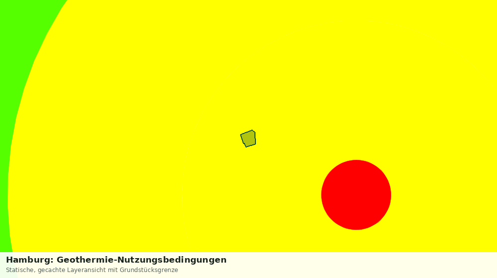 Statische Kartenansicht: Hamburg: Geothermie-Nutzungsbedingungen