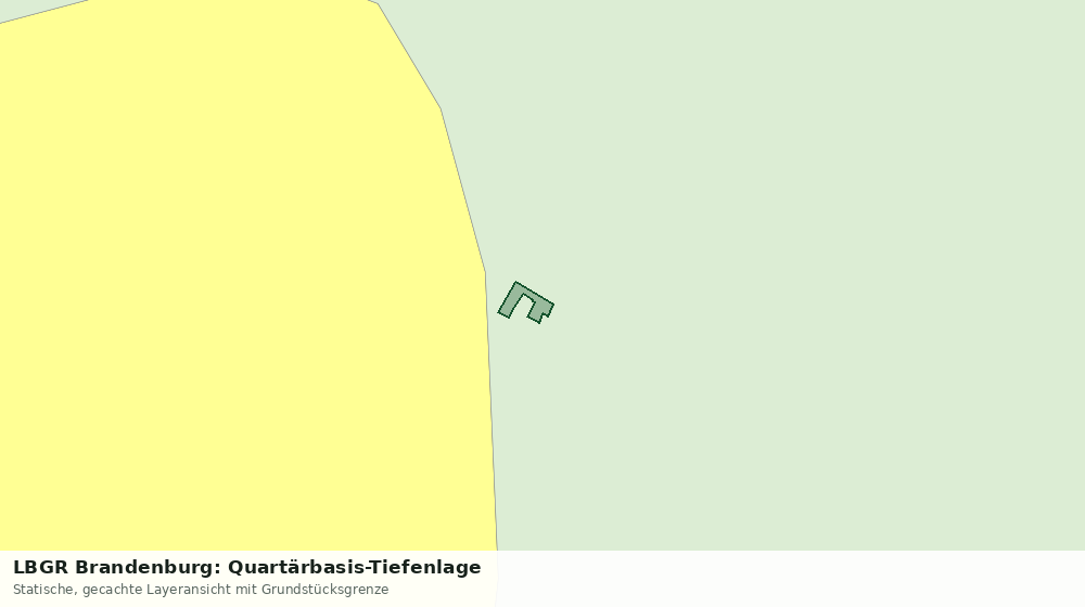 Statische Kartenansicht: LBGR Brandenburg: Quartärbasis-Tiefenlage