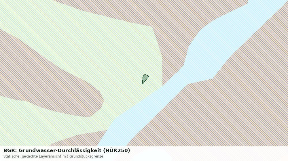 Statische Kartenansicht: BGR: Grundwasser-Durchlässigkeit (HÜK250)