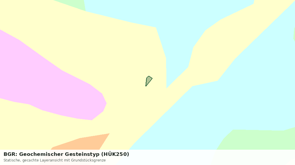 Statische Kartenansicht: BGR: Geochemischer Gesteinstyp (HÜK250)