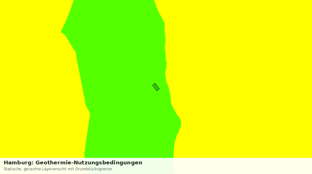 Statische Kartenansicht: Hamburg: Geothermie-Nutzungsbedingungen