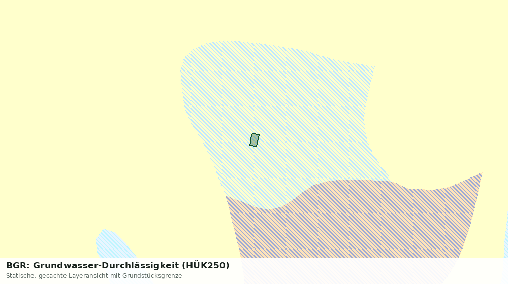 Statische Kartenansicht: BGR: Grundwasser-Durchlässigkeit (HÜK250)