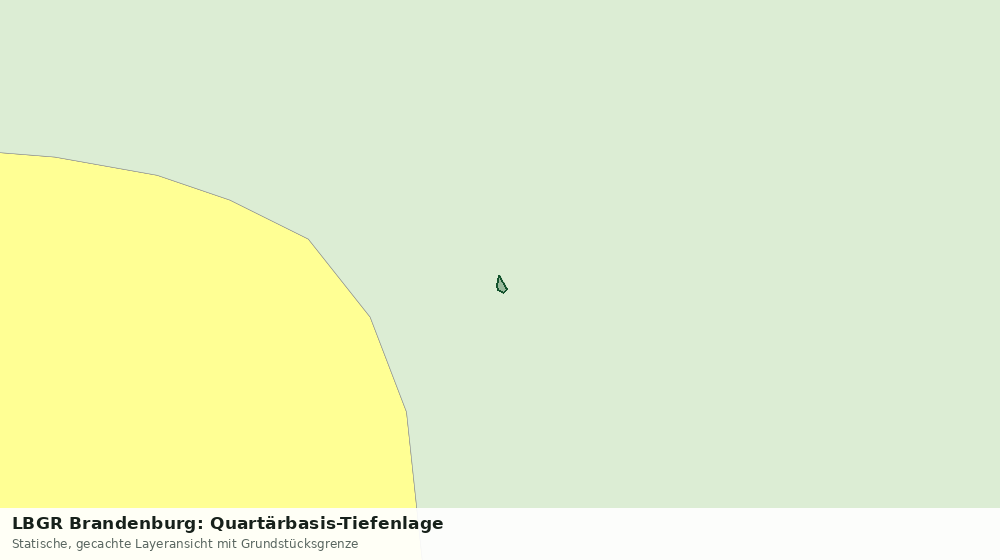 Statische Kartenansicht: LBGR Brandenburg: Quartärbasis-Tiefenlage