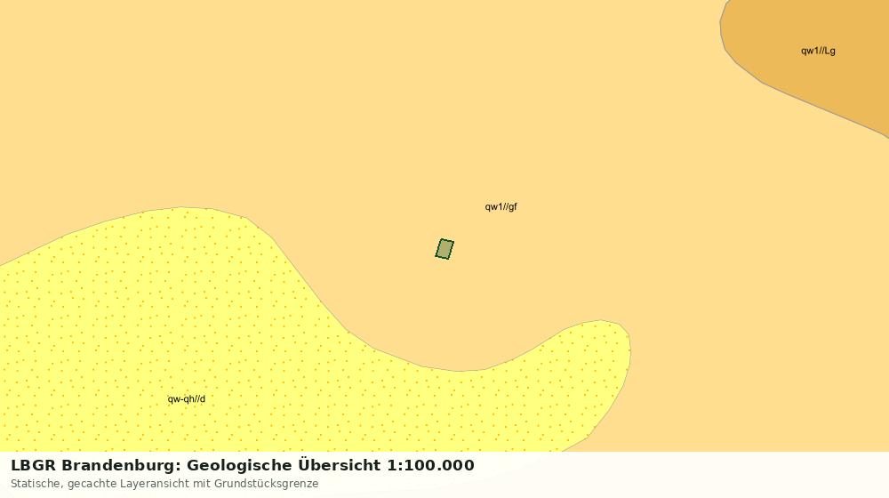 Statische Kartenansicht: LBGR Brandenburg: Geologische Übersicht 1:100.000