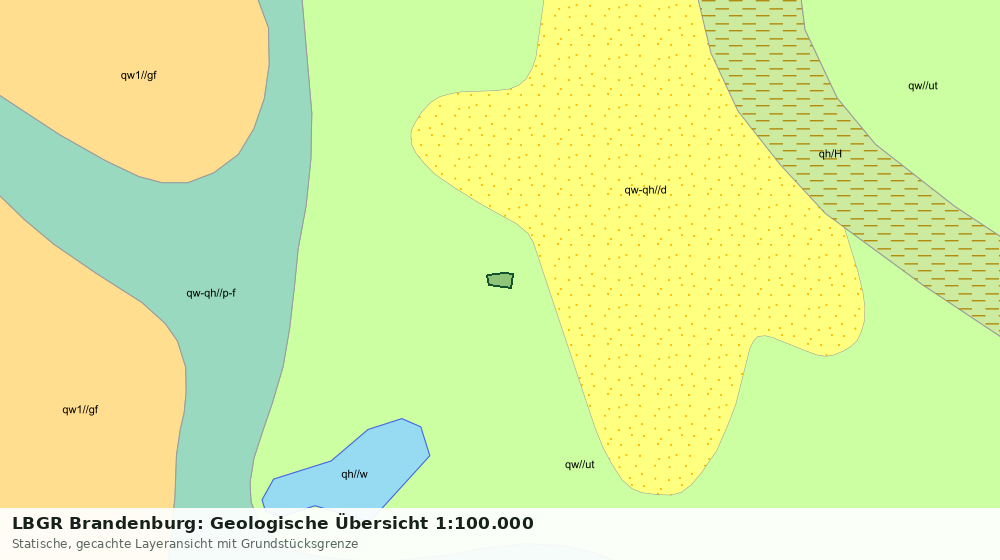 Statische Kartenansicht: LBGR Brandenburg: Geologische Übersicht 1:100.000