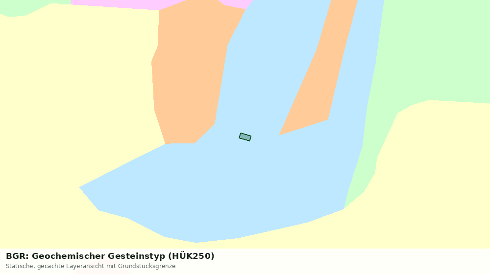 Statische Kartenansicht: BGR: Geochemischer Gesteinstyp (HÜK250)