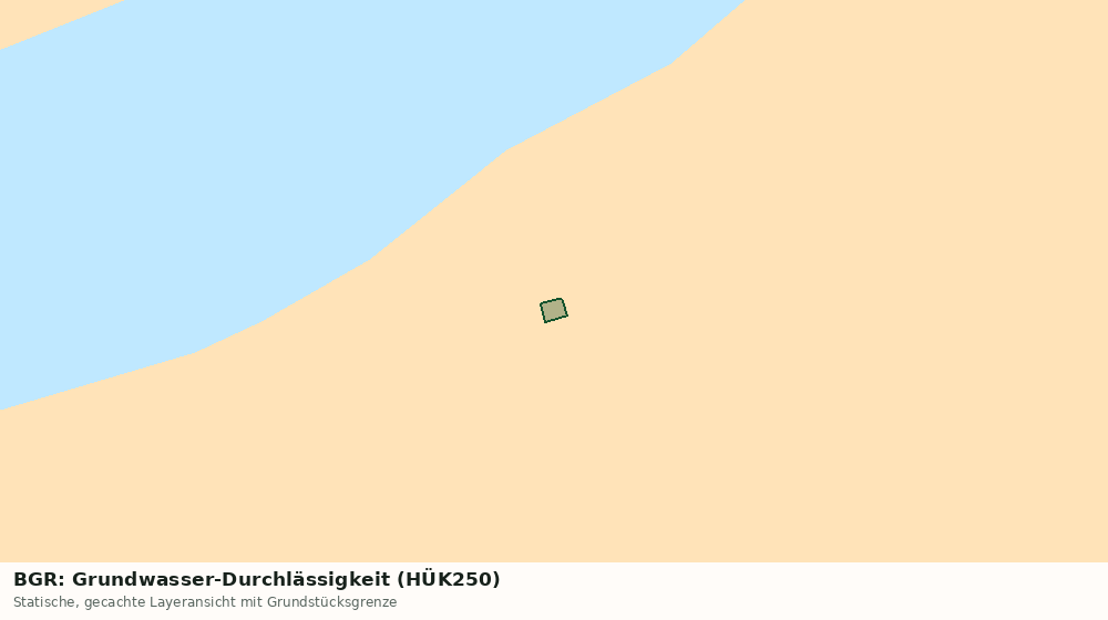 Statische Kartenansicht: BGR: Grundwasser-Durchlässigkeit (HÜK250)