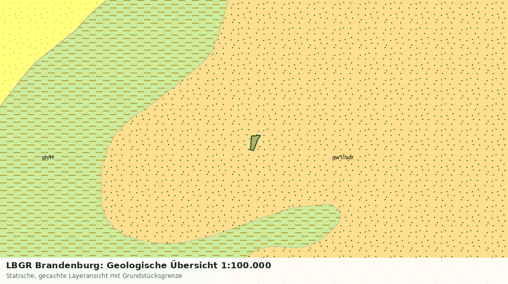 Statische Kartenansicht: LBGR Brandenburg: Geologische Übersicht 1:100.000