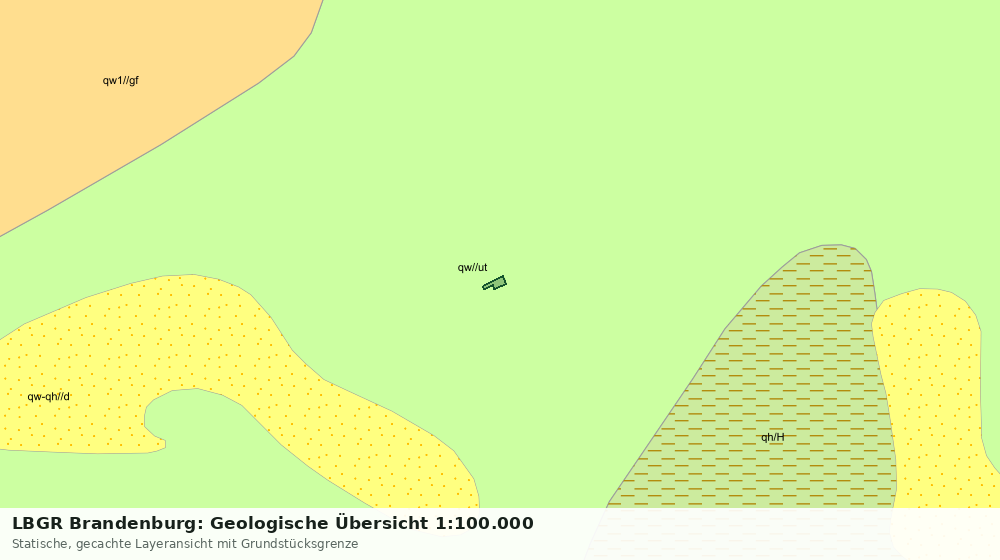 Statische Kartenansicht: LBGR Brandenburg: Geologische Übersicht 1:100.000