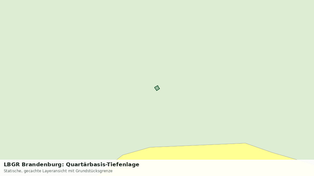 Statische Kartenansicht: LBGR Brandenburg: Quartärbasis-Tiefenlage