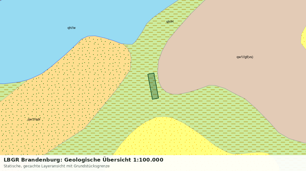 Statische Kartenansicht: LBGR Brandenburg: Geologische Übersicht 1:100.000