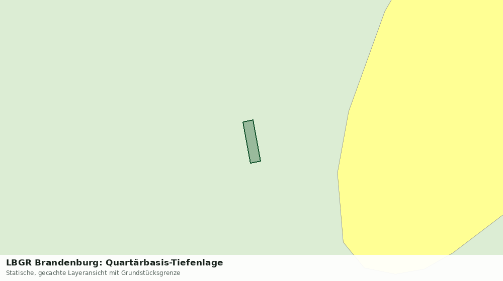 Statische Kartenansicht: LBGR Brandenburg: Quartärbasis-Tiefenlage