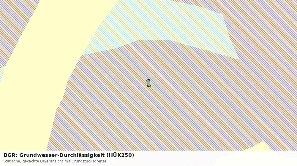 Statische Kartenansicht: BGR: Grundwasser-Durchlässigkeit (HÜK250)