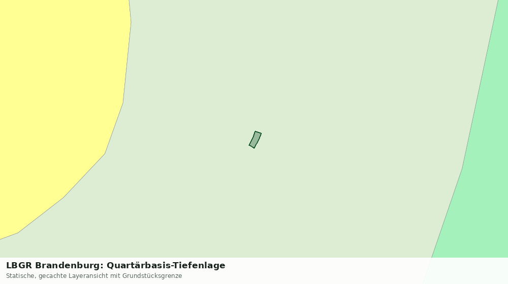 Statische Kartenansicht: LBGR Brandenburg: Quartärbasis-Tiefenlage