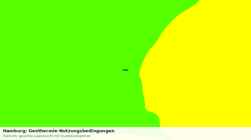 Statische Kartenansicht: Hamburg: Geothermie-Nutzungsbedingungen