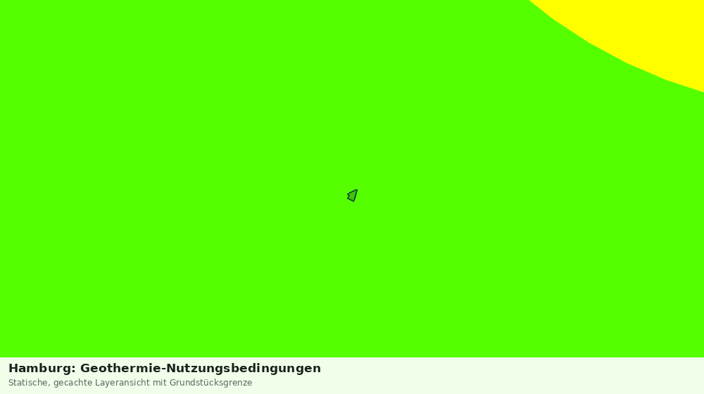 Statische Kartenansicht: Hamburg: Geothermie-Nutzungsbedingungen