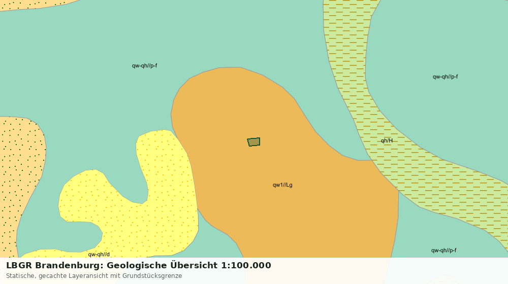 Statische Kartenansicht: LBGR Brandenburg: Geologische Übersicht 1:100.000