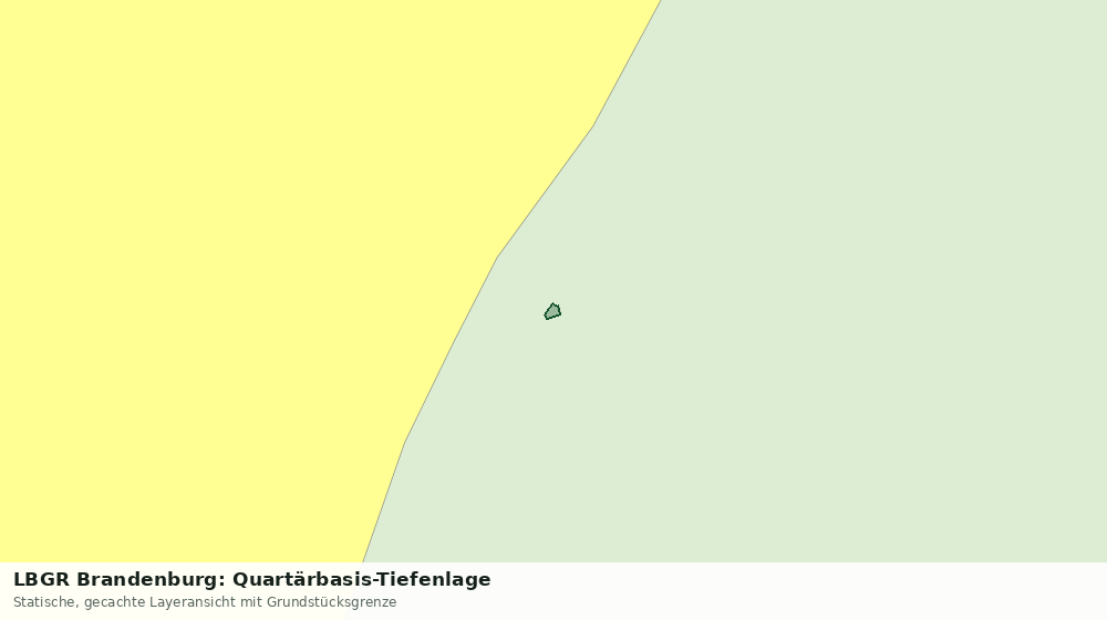 Statische Kartenansicht: LBGR Brandenburg: Quartärbasis-Tiefenlage