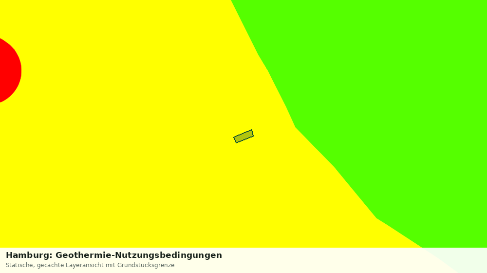Statische Kartenansicht: Hamburg: Geothermie-Nutzungsbedingungen