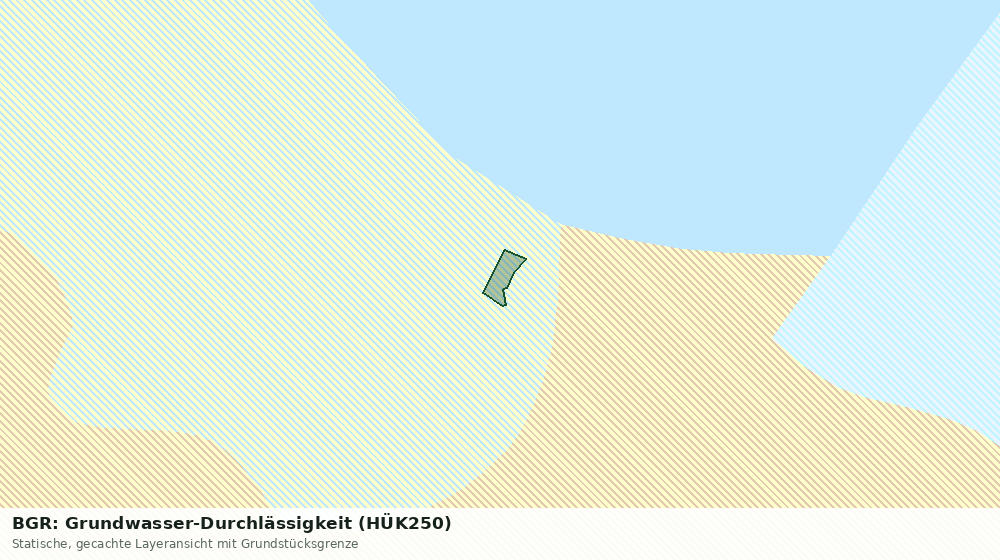 Statische Kartenansicht: BGR: Grundwasser-Durchlässigkeit (HÜK250)